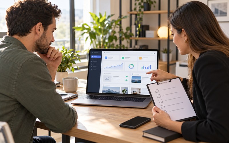 Web sitesi tesliminde yönetim panelinin kontrol edilmesi