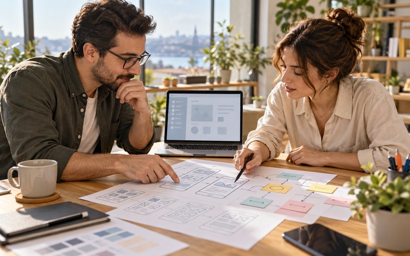 Web yazılımı projesi ihtiyaçlarının birlikte planlanması
