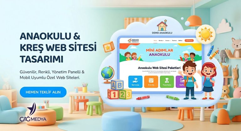 Anaokulu & Kreş Web Sitesi Tasarımı