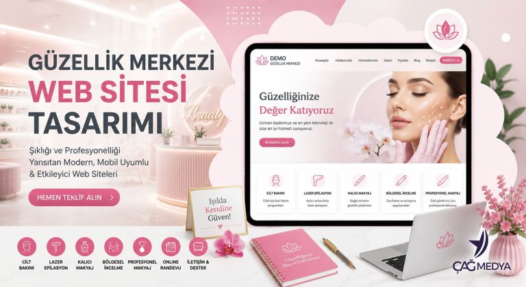 Güzellik Merkezi Web Sitesi Tasarımı