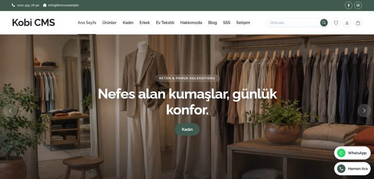 Kobi CMS E-Ticaret