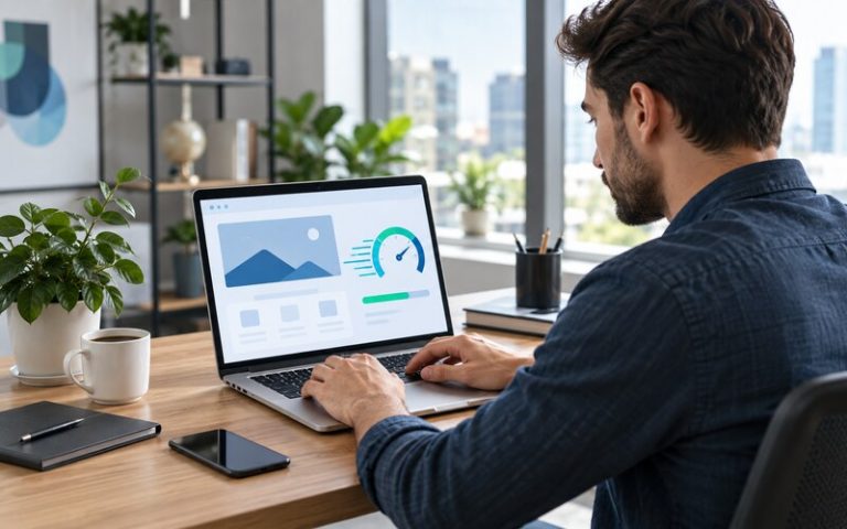 Web sitesi hız performansını inceleyen uzman